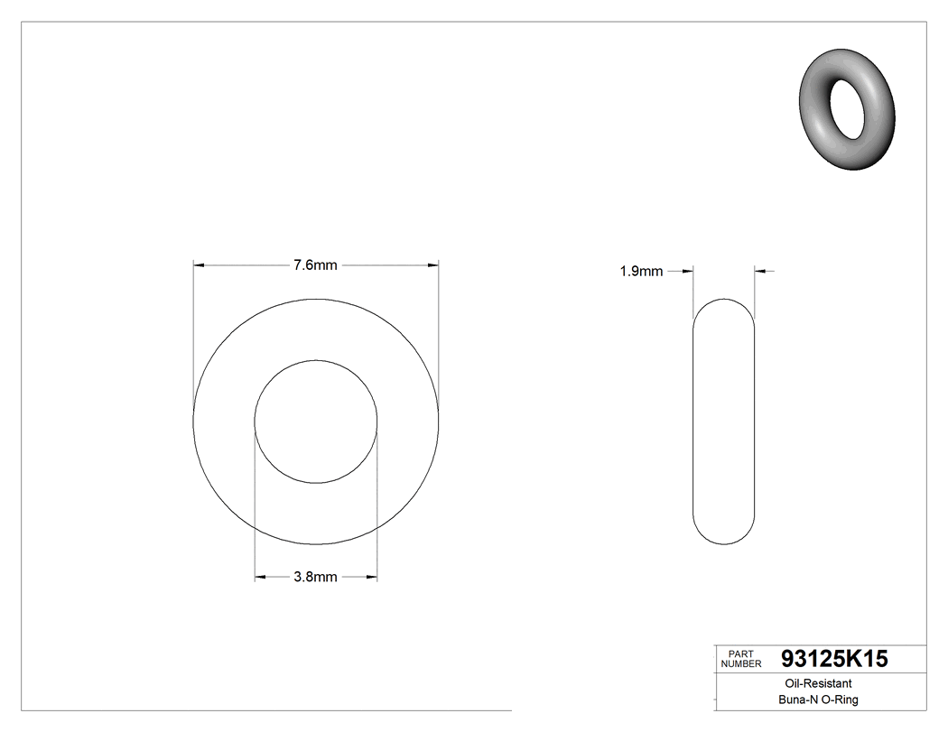 Technical drawing - 93125K15